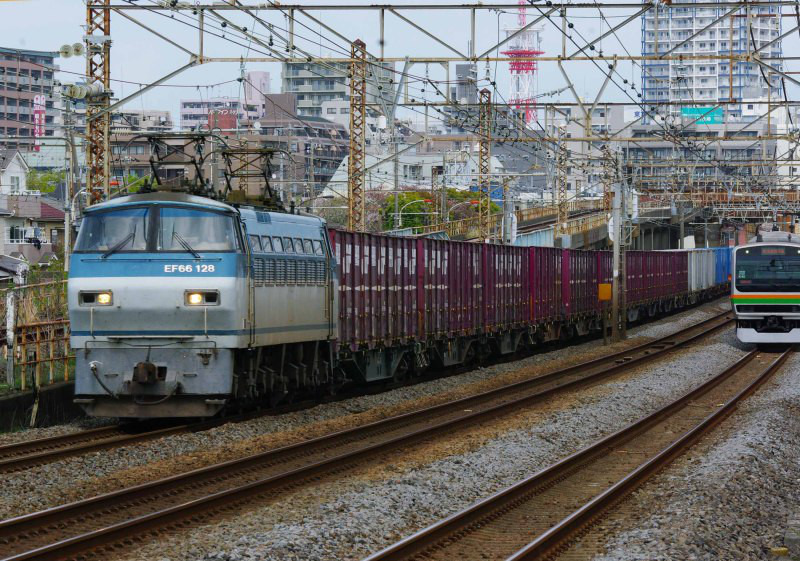 東海道線　平塚　大磯　EF66-100　5095ㇾ　撮影地　貨物列車　東海道熱海口貨物