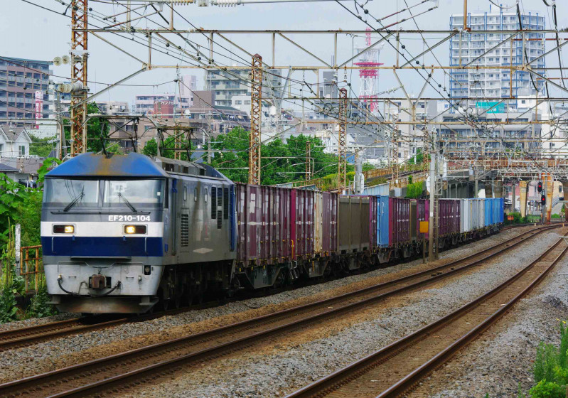 東海道線　5095ㇾ　平塚　大磯　撮影地　EF210桃太郎　貨物列車　究極の583系