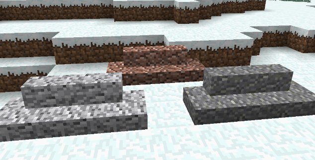 Minecraft バージョン 1 14で新たに半ブロックが14種類 階段が14種類 壁が12種類追加される模様 レンガの壁 や 花崗岩の階段 などが公開された まいんくらふとにっき
