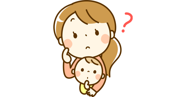 赤ちゃんを抱っこしているお母さん
