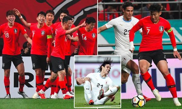 Son misses penalty but South Korea beats Uruguay 2-1