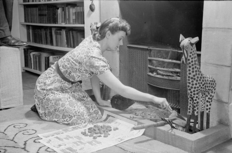 1941年ロンドンの主婦の家事の一部