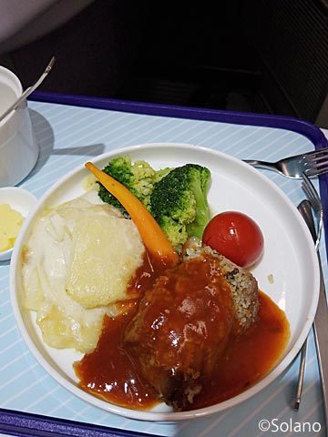 中国東方航空ビジネスクラス機内食、メインデッシュ